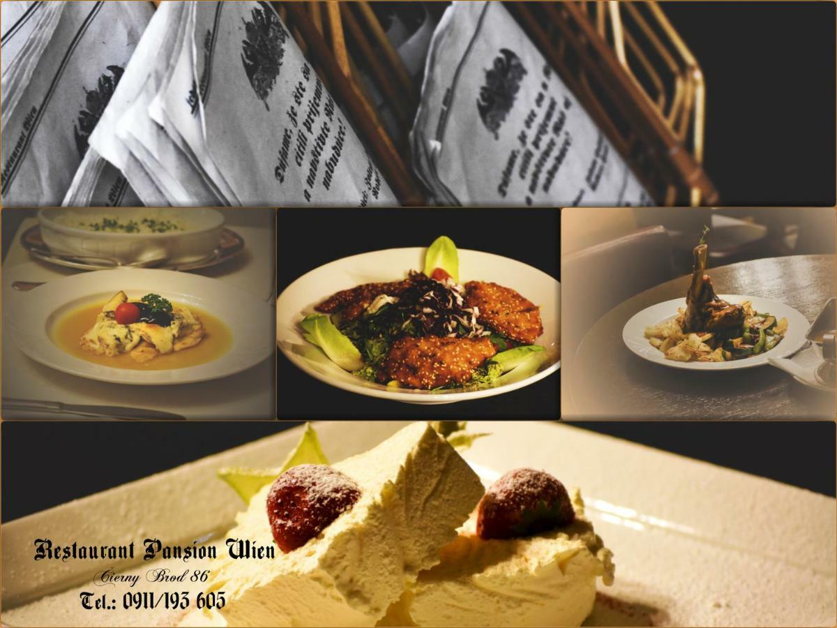 Restaurant Pansion Wien Cierny Brod Ngoại thất bức ảnh